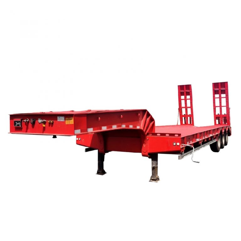 Low flatbed semi-trailer