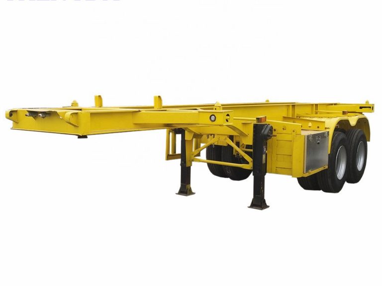 Container skeleton transport semi-trailer