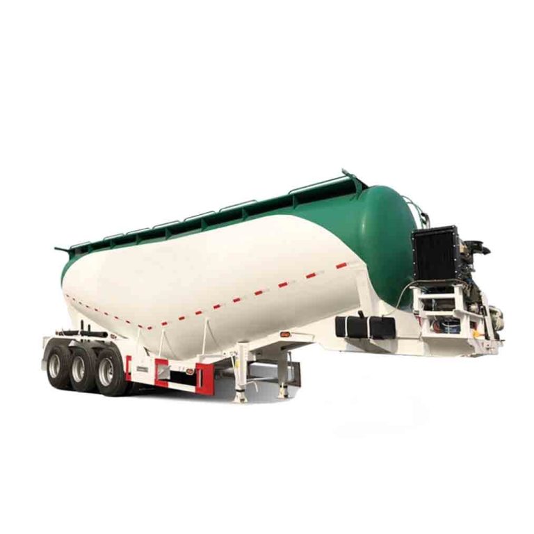 Powder material transportation semi-trailer