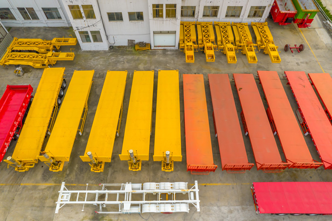 Finished vehicle storage area