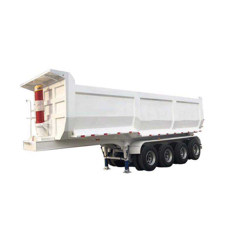 5 Axles U Type Heavy Duty Dump Tipper Semi Trailer With Air Suspensions