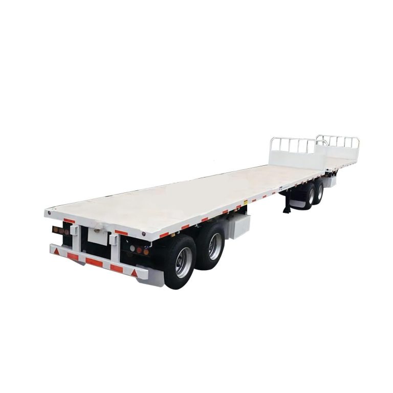Flat container semi-trailer